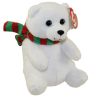 TY Beanie Baby - SNOWDROP the Polar Bear with Scarf (6 inch) (Mint)