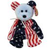 TY Beanie Baby - SPANGLE the Bear (Blue Head Version) (8.5 inch) (Mint)