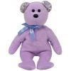 TY Beanie Baby - SPRINGER the Purple Bear (8.5 inch) (Mint)