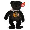 TY Beanie Baby - STANLEY the Bear (BLACK) (Chicago Blackhawks) (8.5 inch) (Mint)