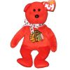 TY Beanie Baby - STANLEY the Bear (RED) (Chicago Blackhawks) (8.5 inch) (Mint)