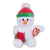 TY Beanie Baby - STOCKINGS the Snowman (7.5 inch) (Mint)