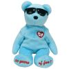 TY Beanie Baby - SUMMERTIME FUN the Bear (BLUE) (9 inch) (Mint)