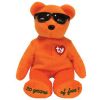 TY Beanie Baby - SUMMERTIME FUN the Bear (ORANGE) (9 inch) (Mint)