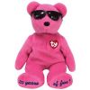 TY Beanie Baby - SUMMERTIME FUN the Bear (PINK) (9 inch) (Mint)