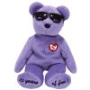 TY Beanie Baby - SUMMERTIME FUN the Bear (PURPLE) (9 inch) (Mint)