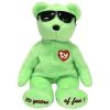 TY Beanie Baby - SUMMERTIME FUN the Bear (GREEN) (9 inch) (Mint)