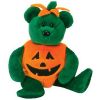 TY Beanie Baby - TRICKY the Bear (Wearing Pumpkin Constume) (9.5 inch) (Mint)