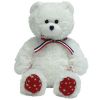 TY Beanie Baby - UNCLE SAM the Bear (White) (7.5 inch) (Mint)