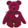 TY Beanie Baby - VALENTINA the Red Bear (8.5 inch) (Mint)