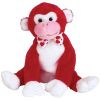 TY Beanie Baby - VALENTINE the Monkey (6 inch) (Mint)