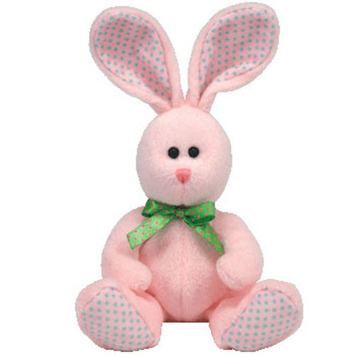 TY Beanie Baby - VALLEY the Pink Bunny (6.5 inch) (Mint