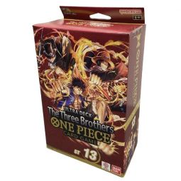 Bandai One Piece Cards - Ultra Deck ST-13 - THE THREE BROTHERS (50-Card Deck & More) (New)