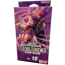 Bandai One Piece Cards - Starter Deck ST-18 - PURPLE MONKEY D. LUFFY (50-Card Deck) (New)