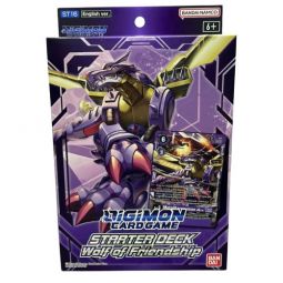 Digimon English Trading Card Game - Starter Deck ST-16 - WOLF OF FRIENDSHIP (54 Card Deck) (New)