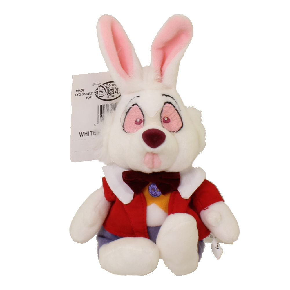 mysterious white rabbit plush