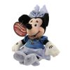 Disney Bean Bag Plush - JANUARY BIRTHSTONE MINNIE WITH NECKLACE (Mickey Mouse) (10 inch) (Mint)