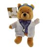 Disney Bean Bag Plush - DOCTOR POOH (Winnie the Pooh) (8 inch) (Mint)