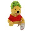 Disney Bean Bag Plush - POOH with Frog on Head (Winnie the Pooh) (6 inch) (Mint)