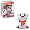 Funko POP! Vinyl Figure - Coca-Cola Polar Bear (Flocked) (Mint)