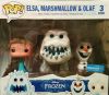 Funko POP! Vinyl Figure - Elsa, Marshmallow, & Olaf (3-Pack) (Mint)