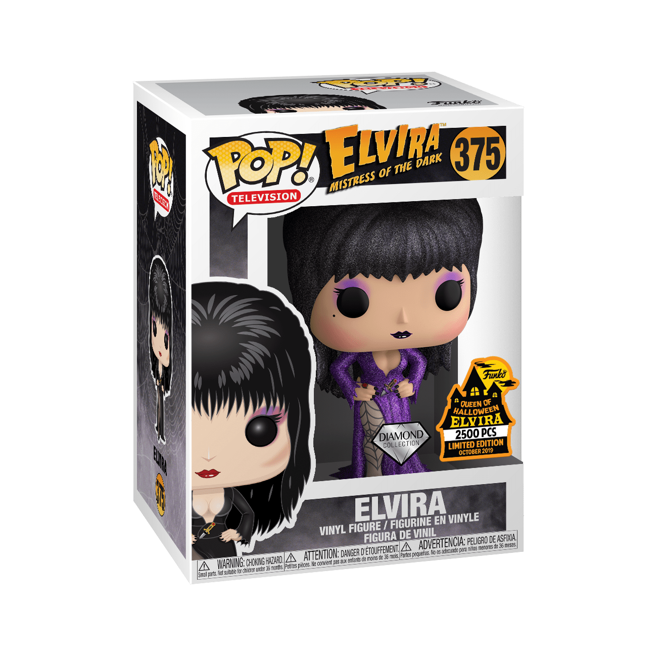 ELVIRA Funko POP Purple Dress Spooky Empire order 2500 Queen of Halloween RARE Mint