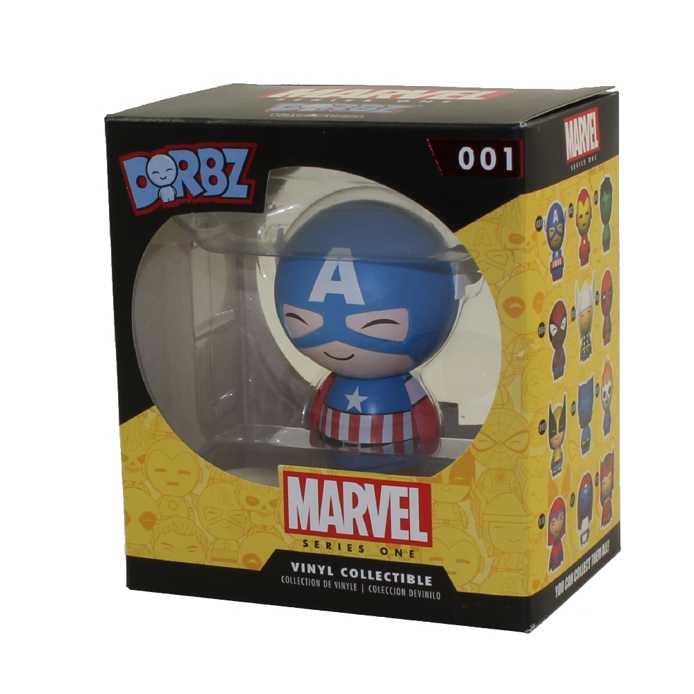 Funko Dorbz Vinyl Figure - Marvel Series 1 - CAPTAIN AMERICA #001 (Mint ...