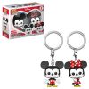 Funko Pocket POP! Keychains - Disney 2-Pack - MICKEY & MINNIE MOUSE (Mint)