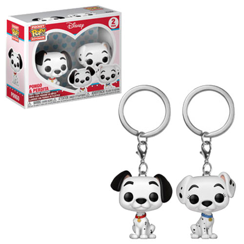 Funko Pocket Pop Keychains Disney 2 Pack Pongo And Perdita 101 Dalmatians Mint