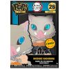 Funko POP! Demon Slayer Anime Enamel Pin - INOSUKE HASHIBIRA #26 (Flocked - Glow Eyes) *CHASE* (New)