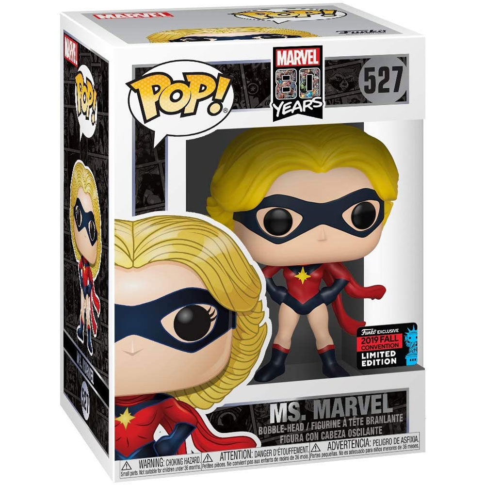 Funko POP! Marvel 80 Years Vinyl Bobble-head Figure - MS. MARVEL #527 ...