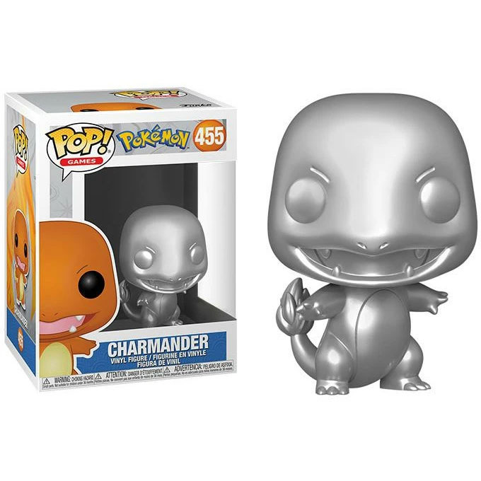 Funko POP! Games - Pokemon S8 Vinyl Figure - CHARMANDER (Metallic ...