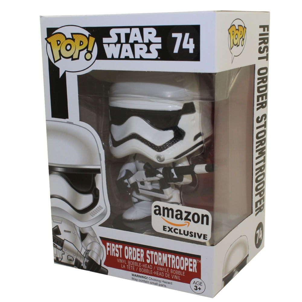 Funko POP! Star Wars Vinyl Bobble-Head - FIRST ORDER STORMTROOPER (Heavy  Artillery) #74 *Exclusive*