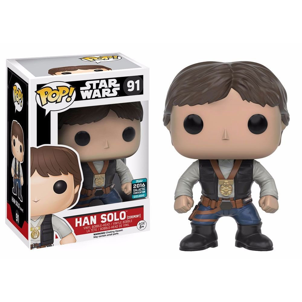 Funko POP! Star Wars Vinyl Bobble-Head - HAN SOLO (Ceremony) #91 *2016 ...