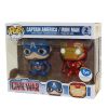 Funko POP! Vinyl Bobbles - Captain America: Civil War - CAPTAIN AMERICA & IRON MAN *fye Exclusive* (