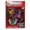 Funko Collectible Pinback Buttons - Marvel - PACK (1 Mystery Pin) (Mint)