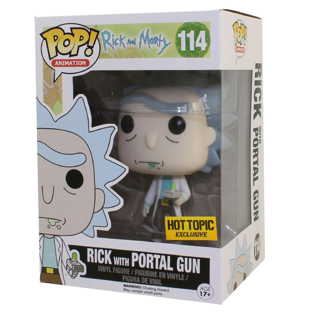 Funko POP! Animation - Rick and Morty - RICK with Portal Gun *Hot Topic ...