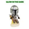 Funko Mystery Minis Figure- Mandalorian S1 - MANDALORIAN (GLOW)(Jetpack)(3.5 inch) 1/36 (Mint)