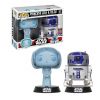 Funko POP! Vinyl Figure - Princess Leia (Holographic) & R2-D2 (Summer Convention) (Mint)