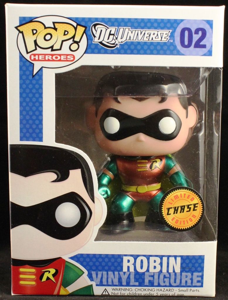 Vinyl Figure - Robin (Metallic) CHASE (Mint): Sell2BBNovelties.com: Sell TY Beanie Babies, Figures, Barbies, Cards Toys selling online
