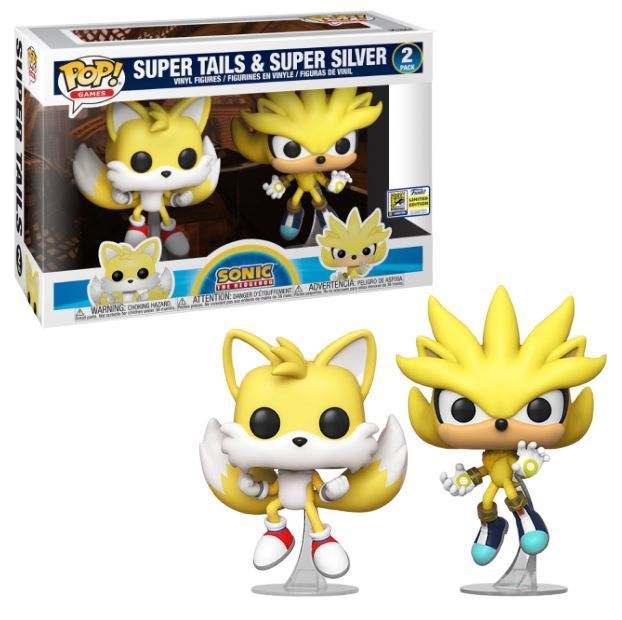 Funko Pop! Games Super Tails & Super Silver 2 Pack Exclusivo Original -  Moça do Pop - Funko Pop é aqui!