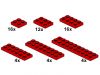 LEGO - Red Plates 10058 - (New & Sealed)