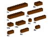 LEGO - Assorted Brown Bricks 10147 - (New & Sealed)