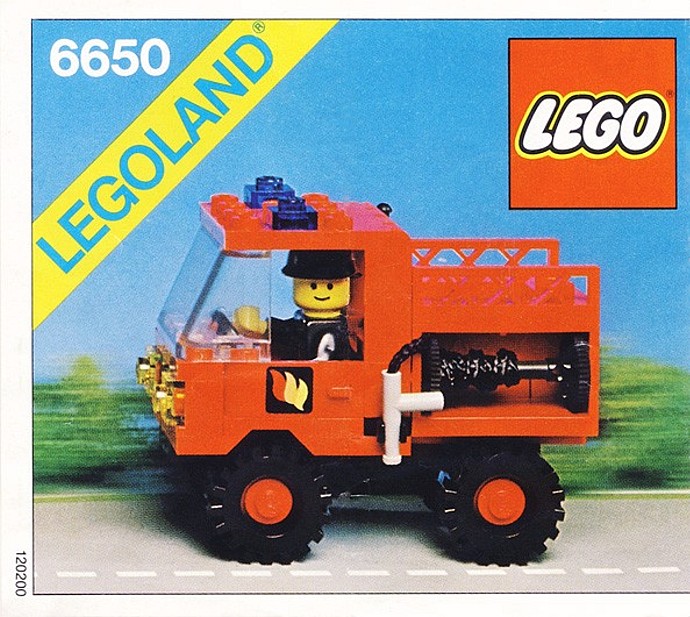 lego fire engine 1980s