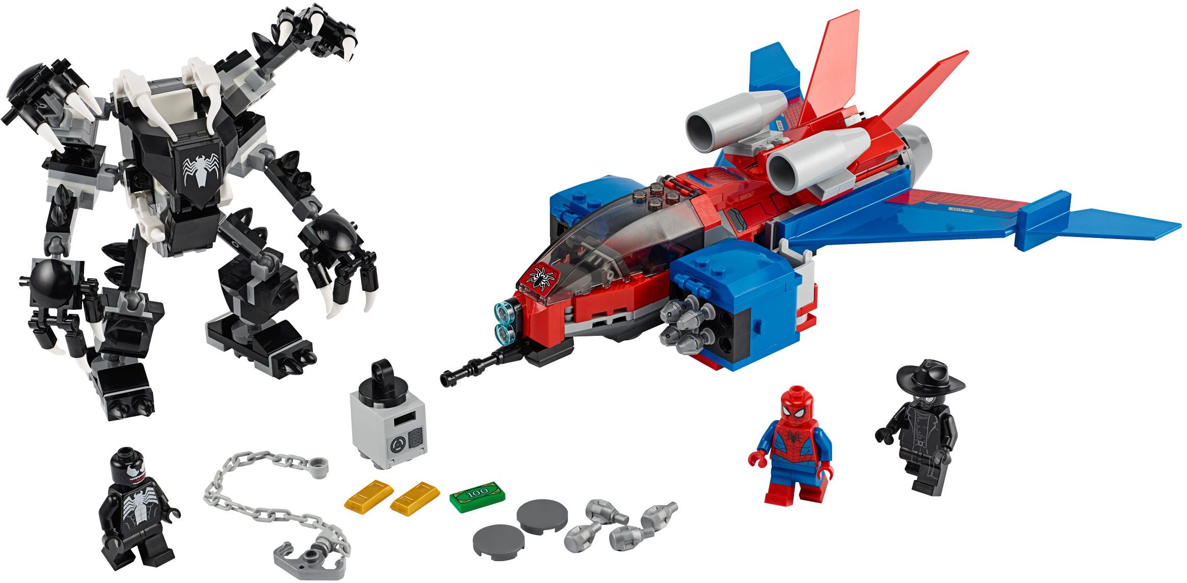 lego spiderjet vs venom