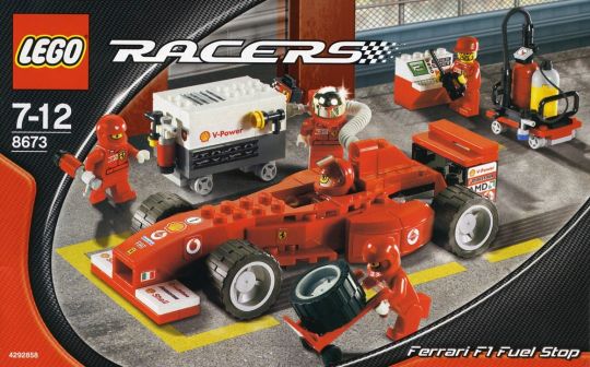 Lego Racers Ferrari retailer F1 Fuel Stop