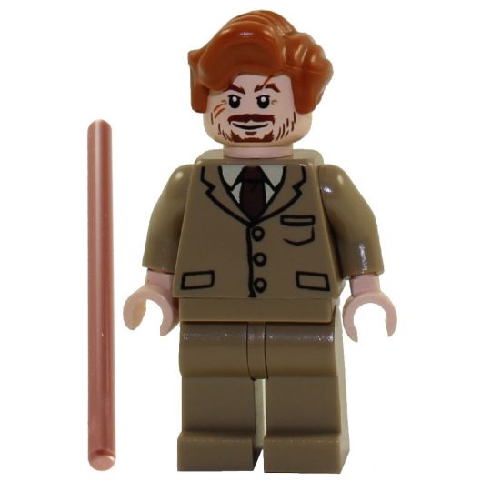 LEGO Minifigure - Harry Potter - PROFESSOR LUPIN with Wand (Mint)