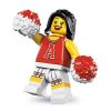 LEGO - Minifigures Series 8 - RED CHEERLEADER (Mint)