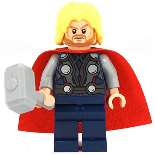 LEGO Minifigure - Marvel Super Heroes - THOR with Hammer & Cape (Mint ...