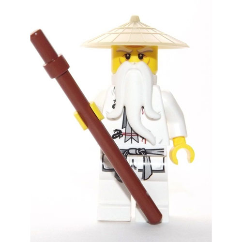 LEGO Minifigure - Ninjago - SENSEI WU with Staff & Hat (Mint ...